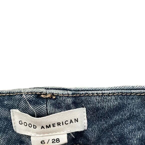 GOOD AMERICAN Good Legs Frayed Waistband Jeans Size 6 - Picture 8 of 10